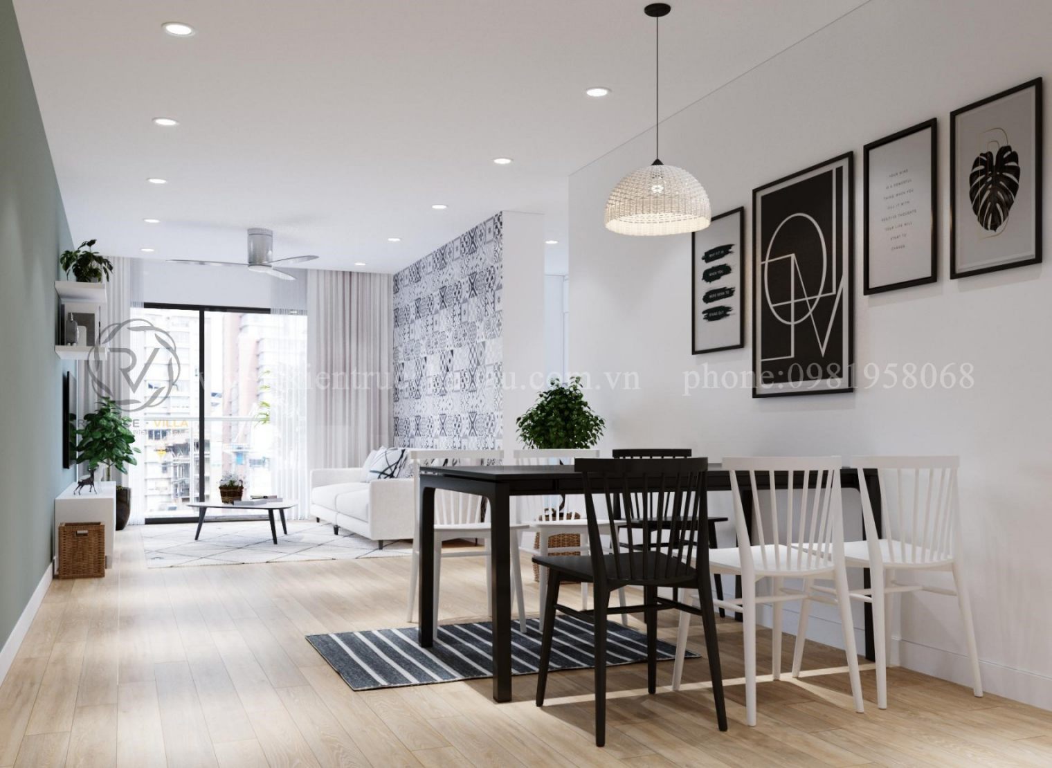 Thiết kế nội thất chung cư giá rẻ với phong cách tối giản