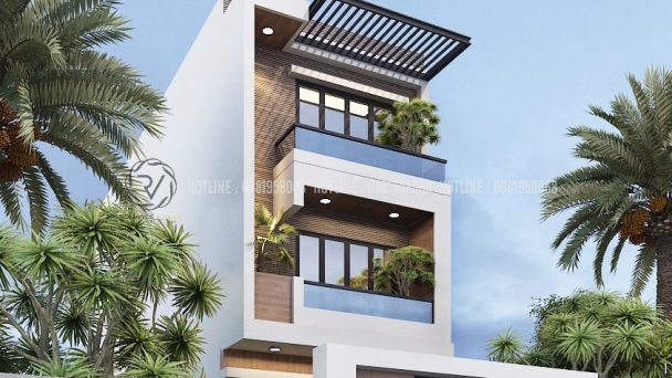 THIẾT KẾ NHÀ PHỐ ĐAN PHƯỢNG 65M2.