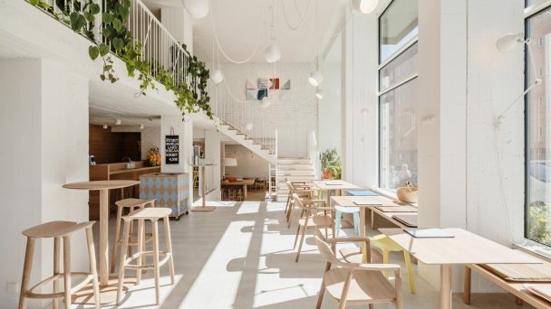 Thiết kế quán cafe phong cách Scandinavian đẹp tuyệt vời