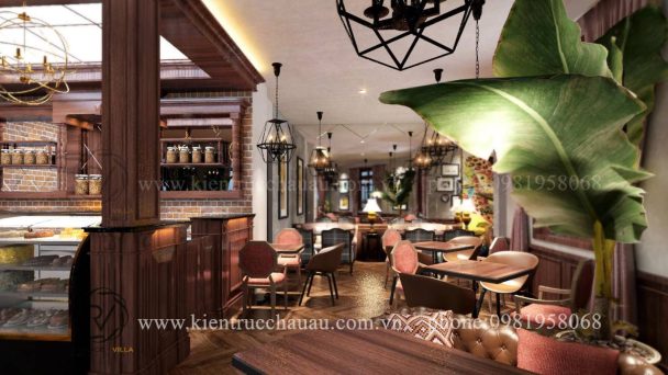 Tư vấn thiết kế quán cafe phong cách Châu Âu cổ điển đẹp